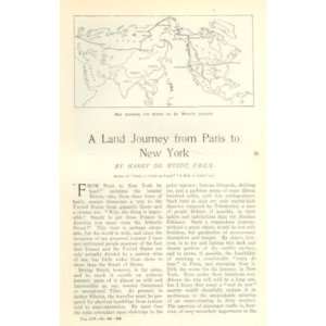  1902 Harry De Windt Land Journey From Paris To New York 