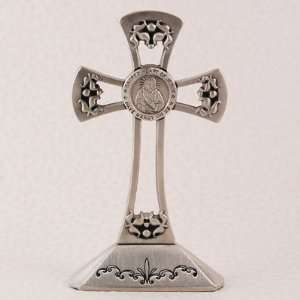    4 Pewter Standing Sacred Heart Cross, Boxed: Everything Else