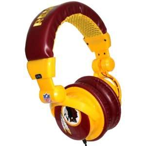   NFL Washington Redskins DJ Style Headphones, Red/Yellow Electronics