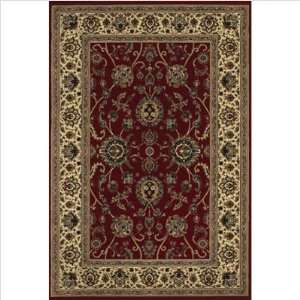  Persian Ariana Red / Ivory 130/8 Oriental Rug Size 10 x 