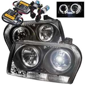  LED Projector Headlights   Black + 8000K HID Low Beam Kit: Automotive