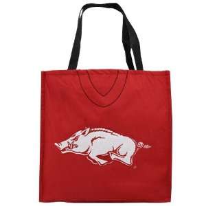 Arkansas Razorbacks Cardinal Jersey Tote Bag:  Sports 