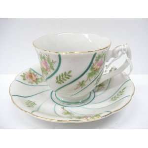  AIY China Demi Cup & Saucer Occupied Japan Kitchen 