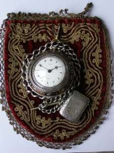   Fusee silver triple case watch&chain by Ralph Gout.Ottoman  