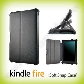   SKINNY Multi Angle Soft Snap Case Cover (Black) for  Kindle Fire