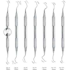  Set of 7 Gracey Curettes (Fig.1 to 14) Hollow German 