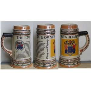  Collectible Beer Stein NEW JERSEY