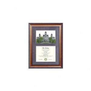  Syracuse Orange Suede Mat Diploma Frame with Lithograph 