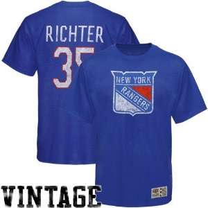 Old Time Hockey New York Rangers #35 Mike Richter Royal Blue Alumni 