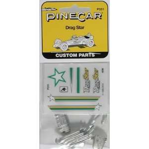    Pinecar   Drag Star Parts/Decals (Pinewood Derby): Toys & Games