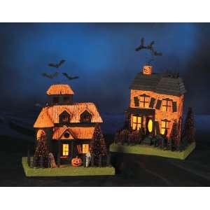   HALLOWEEN HAUNTED HOUSE SET Vintage style Bethany Lowe: Home & Kitchen