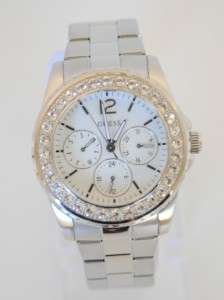   LADY Silver Crystal WATCH U12614L1 with receipt and gift box  