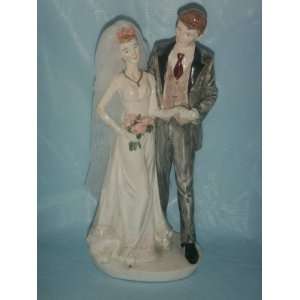  Bride and Groom Cake Top Wedding Figurine 