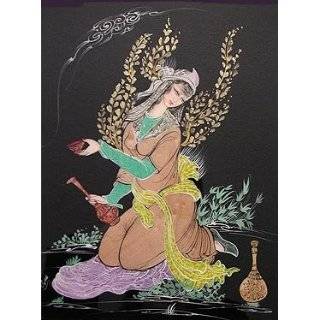 Persian Fine Art Moaraq Painting Romantic Image Signed By the Artist