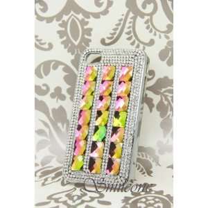  Luxury Swarovski Crystal+pearl Case for Iphone 4 / 4s 