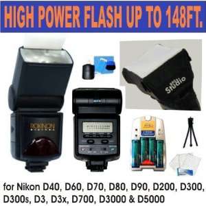 Rokinon D980 Digital TTL Power Zoom Flash w/ LCD Panel 