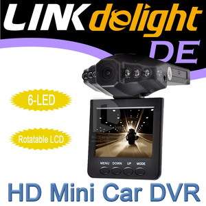 Motion Detect 2.5 LCD 270°6 IR LED 720P HD Car DVR Video Camera 