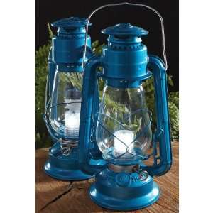  2 Dietz 12   LED Lanterns Blue