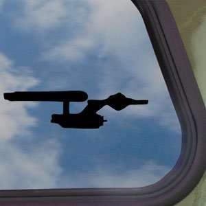  Enterprise Star Trek Black Decal Starship Window Sticker 