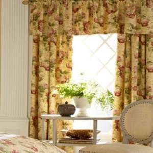  Brookside Yellow Floral Curtain Panel Set: Home & Kitchen