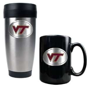   NCAA Stainless Travel Tumbler And Ceramic Mug Set