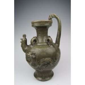 One Longquan Ware Porcelain Wine Pot, Chinese Antique Porcelain 