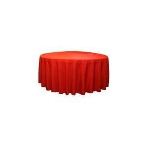  Wholesale wedding Polyester 108 Round Tablecloth   Red 