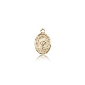 14kt Gold St. Saint Maximilian Kolbe Medal 1/2 x 1/4 Inches 9073KT No 