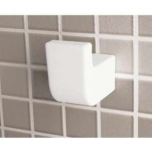  Gedy 2226 02 White Wall Mounted Single Robe/Towel Hook 