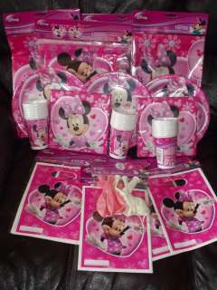 Birthday Party on Pink Minnie Mouse Birthday Party Tableware All Items