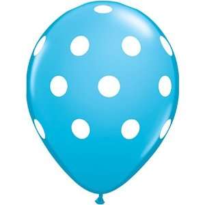  Polka Dot Latex Balloons Robins Egg Package of 50: Toys 