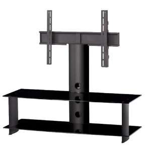   Glass and Black Aluminum Stand for TVs 42 to 52 inches: Electronics