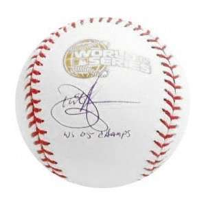 Dustin Hermanson Autographed Baseball  Details World Series Baseball 