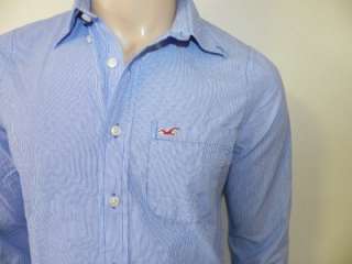 New Hollister Hco. Mens Slim/Muscle Fit Button Front Shirt  