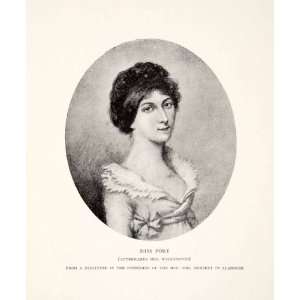 1903 Print Miss Port Mrs Waddington Victorian Woman 