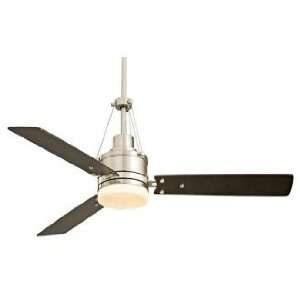  54 Highpointe Brushed Steel Finish Ceiling Fan: Home 