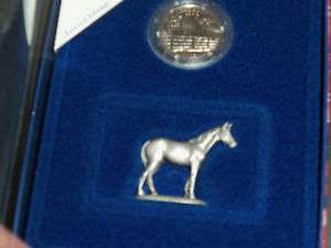 American Spirit Coin & figurine KENTUCKY HORSE Pewter  