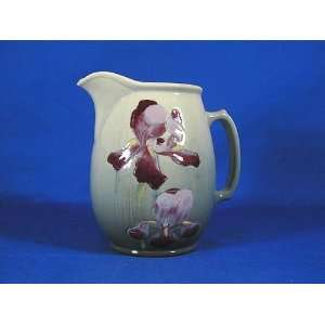  Weller Etna Line Iris hand painted pitcher: Kitchen 