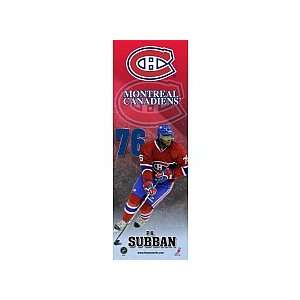  Frameworth Montreal Canadiens P.K Subban 10x30 Plaque 