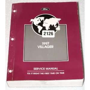  1997 Mercury Villager Van Factory Service Manual 