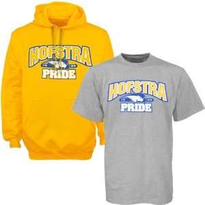  Hofstra Pride Yellow Hoody Sweatshirt & T shirt Combo 