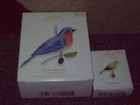   The Beauty of Birds Eastern Bluebird 6 & Goldfinch Miniture NEW