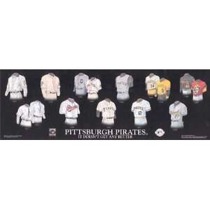 Pittsburgh Pirates 5X15 Plaque   Heritage Jersey Print 