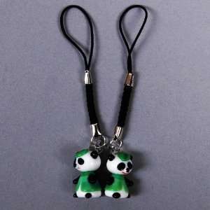  Chinese Panda Strap Charm Cell Mobile Phone 2pcs Cell Phones 