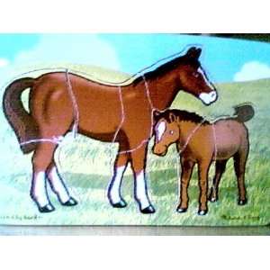  Melissa & Doug Horse and Foal Puzzle: Toys & Games