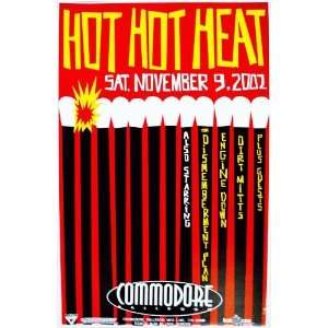 Hot Hot Heat Vancouver Original Rock Concert Poster 