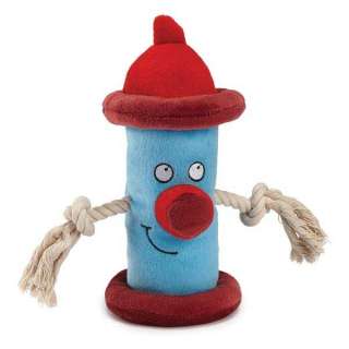 Dog HAPPY HYDRANT Blue, Red Puppy Toy Pet Pup Chew Rope Toys Soft 