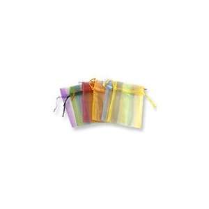  Organza Pouch Mini Stripes Mix (Dozen): Jewelry