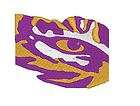 LSU State Tiger Eye Embroidery Design  
