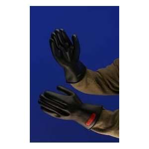 Class 0, 11 Length, Electrical Insulating Gloves, Black Color, 10 